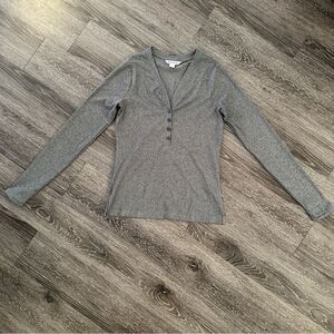 Athleta Uptempo Ribbed Henley Top